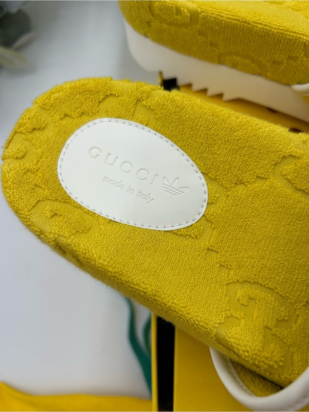 Women's Gucci X Adidas slide sandals size 42 fits 11 US made in Italy - Picture 11 of 13